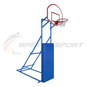Купить Стойка стритбольная складная с фанерным щитом, кольцом, сеткой и защитой Street в Адыгейске 