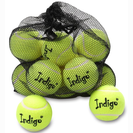 Купить Мяч для большого тенниса Indigo (12 шт в сетке) начальный уровень в Адыгейске 