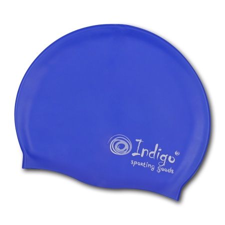 Купить Шапочка для плавания силиконовая Indigo однотонная  в Адыгейске 